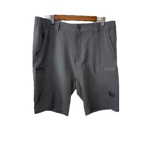 Fintech Shorts Mens Large Stretch Waistband Comfort 36x10 Chinos Short Pants